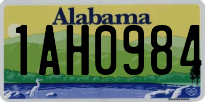 AL license plate 1AH0984