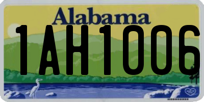 AL license plate 1AH1006