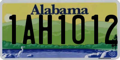 AL license plate 1AH1012
