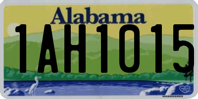 AL license plate 1AH1015