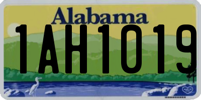 AL license plate 1AH1019