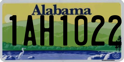 AL license plate 1AH1022
