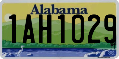 AL license plate 1AH1029
