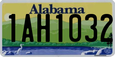 AL license plate 1AH1032