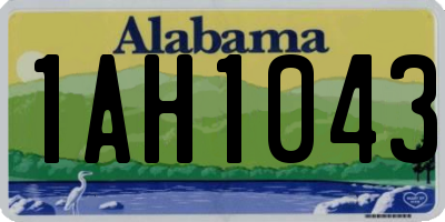 AL license plate 1AH1043