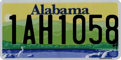 AL license plate 1AH1058