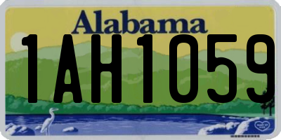 AL license plate 1AH1059