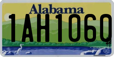 AL license plate 1AH1060