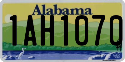 AL license plate 1AH1070