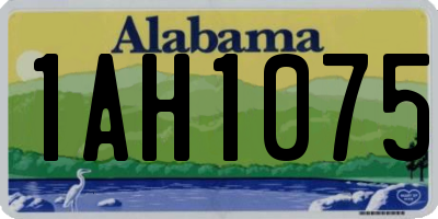 AL license plate 1AH1075