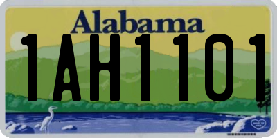 AL license plate 1AH1101