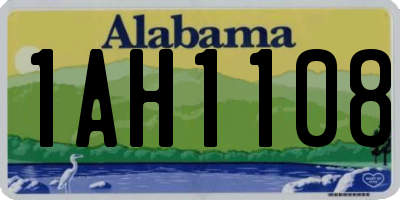 AL license plate 1AH1108