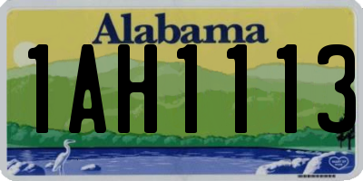 AL license plate 1AH1113