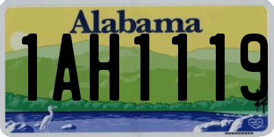 AL license plate 1AH1119