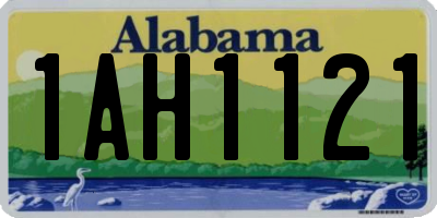 AL license plate 1AH1121