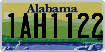 AL license plate 1AH1122