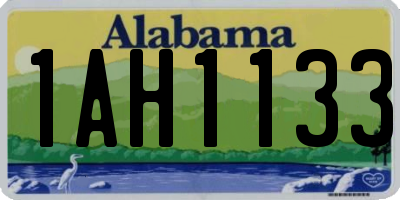AL license plate 1AH1133