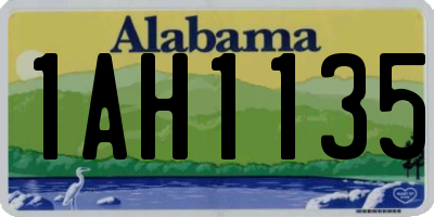 AL license plate 1AH1135