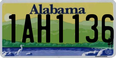 AL license plate 1AH1136