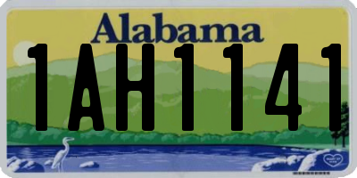 AL license plate 1AH1141