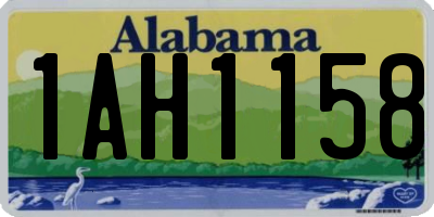 AL license plate 1AH1158