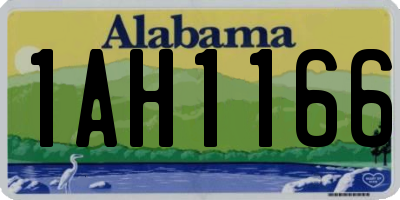 AL license plate 1AH1166