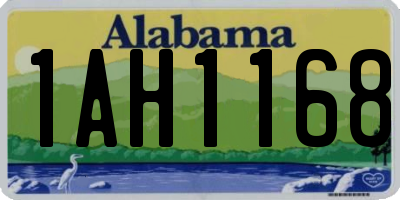 AL license plate 1AH1168