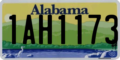 AL license plate 1AH1173