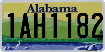 AL license plate 1AH1182