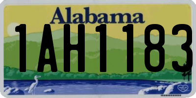 AL license plate 1AH1183