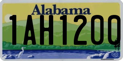 AL license plate 1AH1200