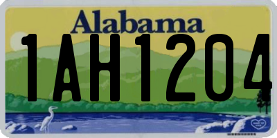 AL license plate 1AH1204