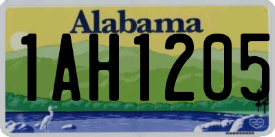 AL license plate 1AH1205