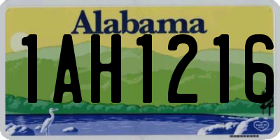 AL license plate 1AH1216