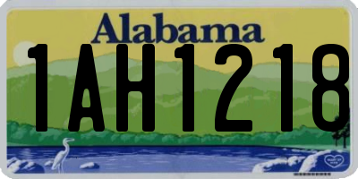 AL license plate 1AH1218