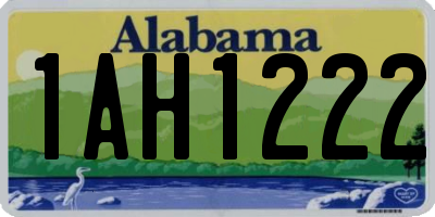 AL license plate 1AH1222