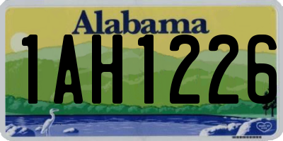 AL license plate 1AH1226