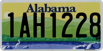 AL license plate 1AH1228