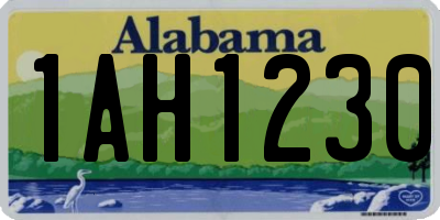 AL license plate 1AH1230