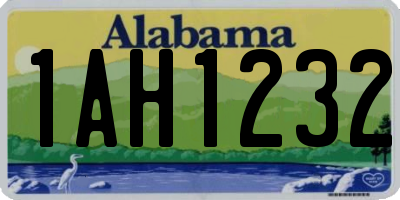 AL license plate 1AH1232