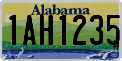 AL license plate 1AH1235
