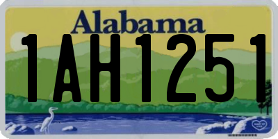 AL license plate 1AH1251