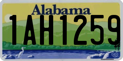 AL license plate 1AH1259