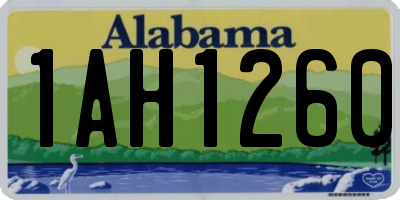 AL license plate 1AH1260