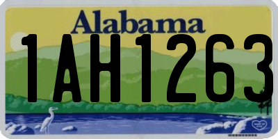 AL license plate 1AH1263