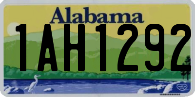 AL license plate 1AH1292
