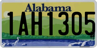 AL license plate 1AH1305