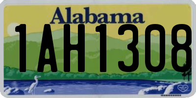 AL license plate 1AH1308