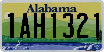 AL license plate 1AH1321