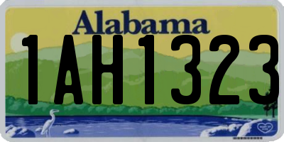 AL license plate 1AH1323